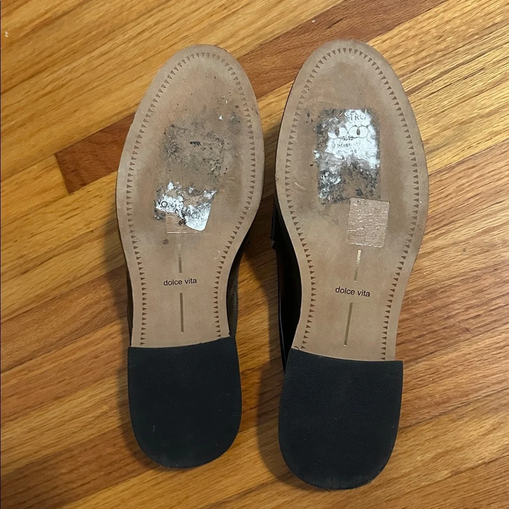 Dolce Vita Black and White Mule Loafers Size 9 - Picture 3 of 3